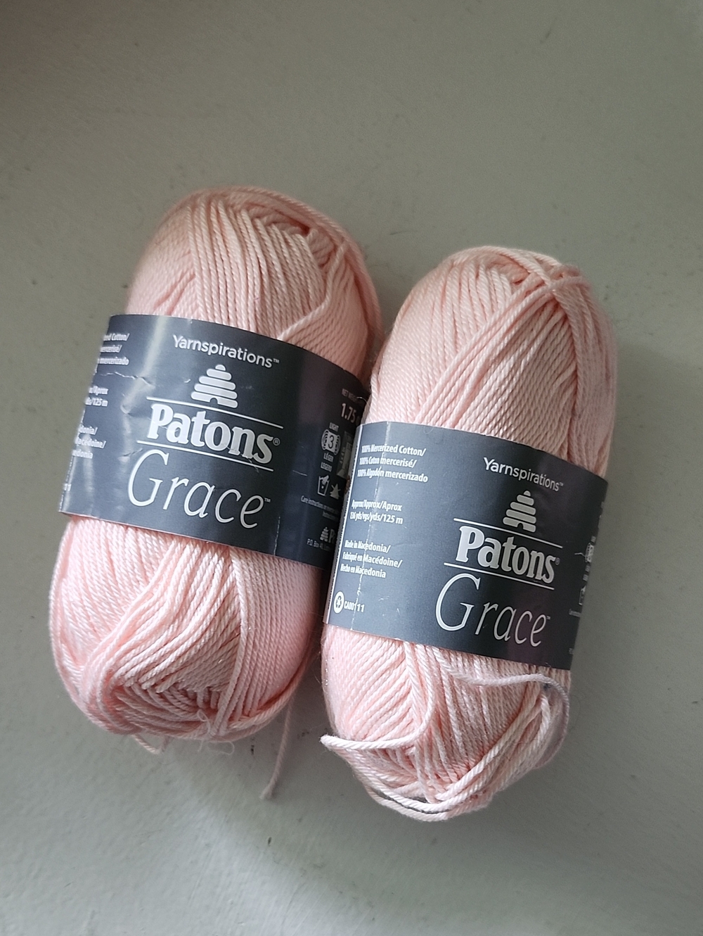 Patons Grace Soft Blush Cotton Yarn Set Of 2